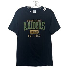Wright State Raiders Tshirt Mens Small Black New Port & Company Fanwear